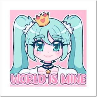 Miku World is mine Posters and Art